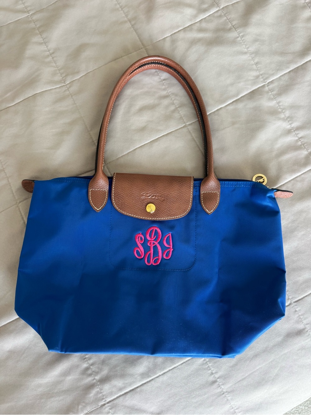 LONGCHAMP LE PLIAGE ORIGINAL M TOTE ROYAL BLUE BAG
